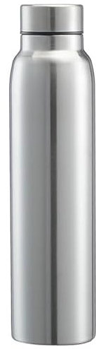 Nyutcwe Single Wall Stainless Steel Water Bottle, 1000ml Wide Mouth Camping Water Bottle, Large Capacity Leak Proof Sports for Gym, Travel, Sports Single Wall Stainless Steel Bott