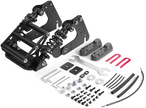 XBERSTAR Hinterradaufhängungssatz für Segway Max G30 Elektroroller Stoßdämpfende Federung (Feder schwarz)