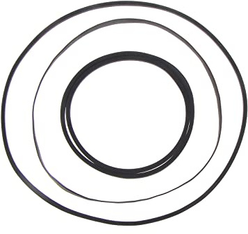 Antriebsriemen für Plattenspieler, flach, für Videorecorder, Bewegungsriemen, 4 Stück