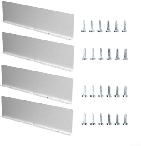 HOHOVYVY Prallblech Dachrinne,Aluminium Regenwasser Ablenkungsplatten Dachrinnen Spritzschutz Regenrinnen Schutz Set(4pcs)
