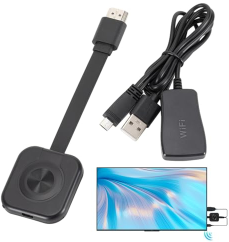 Proiettore 4K – Wireless Streaming Theater, Proiettore TV 4K, Scopo Elettronica con connettività WiFi e facile mirroring dello schermo | Elettronica domestica portatile per telefono cellulare PC