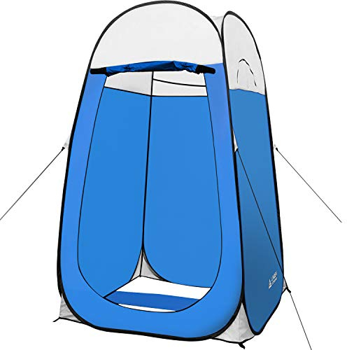 Leader Accessories Pop-Up-Duschzelt, Ankleidekabine, Umkleidekabine, Privatsphäre, tragbar, Camping-Unterstände, 122 x 100 x 198 cm hoch, extra großer Raum, Blau