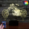 HPBN8 Ltd 3D Motorrad Illusions LED Lampen Fernbedienung 7/16 Farbwechsel Acryl berühren Tabelle Schreibtisch-Nacht licht mit USB-Kabel für Kinder Schlafzimmer Geburtstagsgeschenke Geschenk