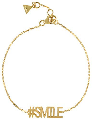 Damen Armband # Smile 925 Sterling Silber Handgefertigt Filigranes Armband mit Lachen Symbol Armkettchen Silber vergoldet LAJOIA Fine Silver Jewelry