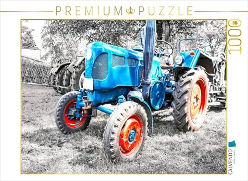 CALVENDO Puzzle Oldtimer Trecker Lanz 1000 Teile Puzzle quer | 1000 Teile Lege-Größe 64 x 48 cm Foto-Puzzle für glückliche Stunden