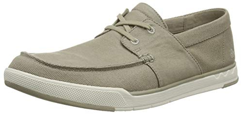 Clarks Men's Step Isle Base Low-Top Sneakers, Beige (Sand Canvas Sand Canvas), 10 UK