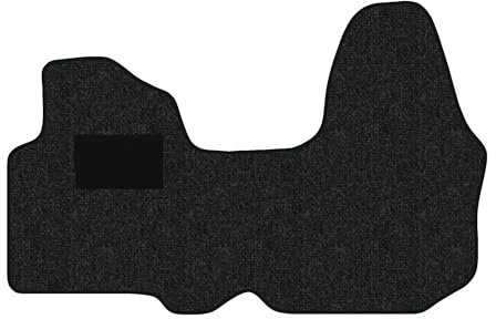 Fußmatten passend für Renault Trafic III Typ EG, FG, JG 3-Sitzer (Baujahr 2014-2024), Robust anthrazit | 1-TLG | Umrandung grau