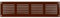 Repa Market Grille d'aération marron de 400 mm x 100 mm – Grilles de reprise d'air en acier de qualité – pour plafond et mur latéral – Système CVC – Équipées de protection (40 x 10 cm)