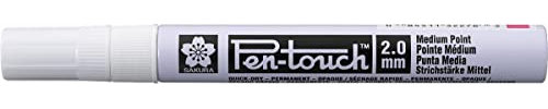SAKURA Pen-Touch Marker - Medium Fluorescent Pink, 2 mm Tip - Writes on Cardstock, Plastic, Metal, More - Industrial Use - Solvent-Based Pigment Ink