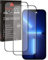 TECHGEAR 2 Pack Anti Glare Screen Protector Compatible with iPhone 16e 2025, iPhone 14, iPhone 13, iPhone 13 Pro - MATTE 3D GLASS Edition Genuine Tempered Glass Full Screen Protector Guard Cover