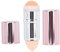 Make Up Matt Roller,Ölabsorbierender Roller für das Gesicht, ölabsorbierender Gesichtsroller Gesichtsroller Zur Reinigung von Vulkanstein Mini ölabsorbierender Roller für Hautpflege-Make-up(Rosa)