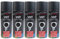 Xtremeauto Spray Paint Aerosol Car VHT Primer Matt Gloss Metallic Wood Metal Plastic UPVC PVC Cladding (5 Cans, VHT Black (High Temp))…