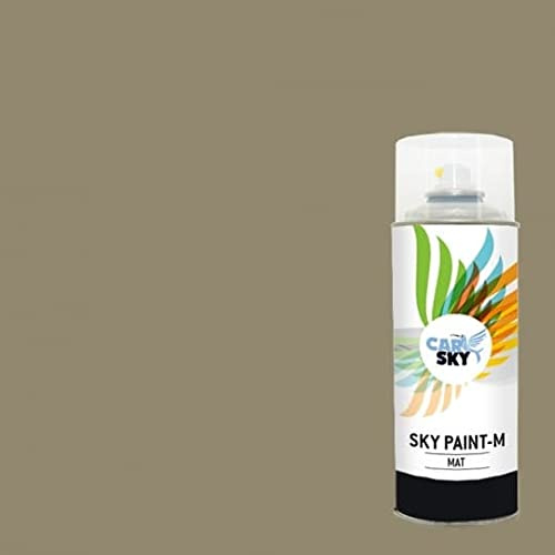 CARSKY Bombe de peinture RAL Gris Jaune 7034 finition mat 400ml