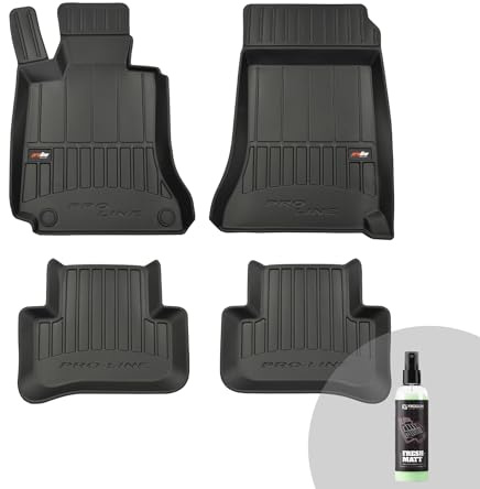 FROGUM ProLine 3D Gummimatten Exklusiven Auto Fußmatten Autofussmatten für Mercedes-Benz C-Klasse W204 2007-2014 | Die höchsten Kanten