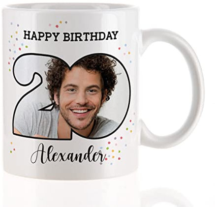 Herz & Heim® Fototasse zum runden Geburtstag mit eigenen Foto 20