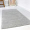 Wecon Home Kuschelig weicher Esprit Hochflor Teppich, bestens geeignet fürs Wohnzimmer, Schlafzimmer und Kinderzimmer RELAXX (70 x 140 cm, hellgrau)