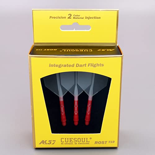CUESOUL ROST T19 Integrierter Dartschaft und Flights Big Wing Shape, 3er-Set