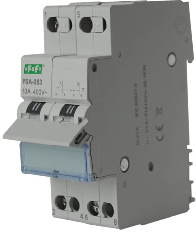 Netzumschalter Umschalter Netz Aggregat 1-0-2 63A 2-polig PSA-263 Notstrom Installationsschalter Wahlschalter Schalter