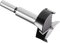 Kozelo Forstner Drill Bit - [50mm] Tungsten Carbide Auger Opener for Wood Furniture Hinge Woodworking Use, Round Shank, Black