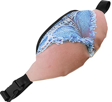 Sosoport Bier Bauchtasche Streichgeschenke 3d-papa-tasche -Fake Butts Hüfttasche