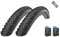 2er Set Schwalbe Fahrradreifen Rapid Rob 29 Zoll (57-622) AV DV SV Schlauch + 3 Metall Reifenheber (29x2,25 Zoll (57-622), DV-Ventil Schläuche)