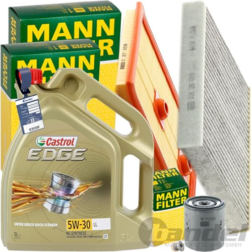 Mann Inspektionspaket+1x5L 5W30 Motoröl
