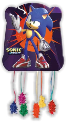 Piñata Cumpleaños Infantil – Varios Diseños Divertidos para Niños y Niñas – Ideal como Decoración de Fiestas y Celebraciones (Sonic)