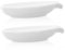 2 Pièces porte-cuillère couverts de table céramique support spatule repose-cuillère blanche