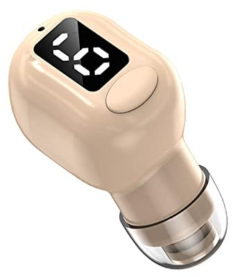 Dickly Mini Oreillette Bluetooth Unique 5.3 sans Fil pour Téléphone Intelligent, Couleur de Peau