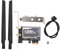 Carte Réseau sans Fil AC1200 PCIE, 1200 Mbps Bluetooth 4.2 Double Bande Adaptateur Réseau sans Fil Carte WiFi avec Chipset 8265AC, Carte Réseau Gigabit de Bureau pour Ordinateurs