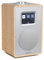 LEMEGA CR4+ DAB Plus Radio Mit Bluetooth - Holzgehäuse, Tragbar, Küche, UKW, Doppelalarmuhr, Schlummerfunktion, 40 Voreinstellungen, Farbdisplay, Netzbetrieb Und Batterien - Weißeiche
