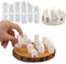 Molds WIKIMO Mini Silikonformen Gießformen Häuser Kerzenformen zum Gießen, Mini Silikonform Weihnachten Haus Gips Zum Gießen Epoxidharz