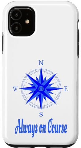 Coque pour iPhone 11 Voile rose des vents voilier voilier yacht skipper boussole