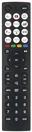 Replacement Remote Control EN2N36H, Fit for Hisense 4K Ultra HD HDR Smart LED TV 43A6KTUK 50A6KTUK 55A6KTUK 58A6KTUK 65A6KTUK 70A6KTUK 75A6KTUK 32A5KQTUK 40A4KTUK 32A4KTUK Vidaa 32E4KTUK 55E7KQTUK