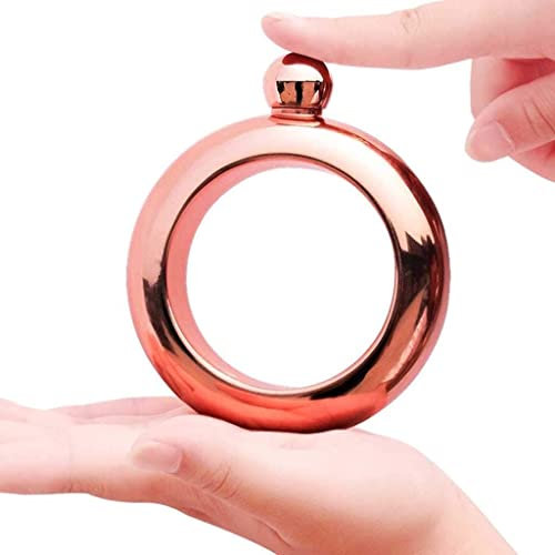 BDSHGRDH Portable Wine Pot， Bracelet Bangle Flask Handmade Lid Stainless Steel Hidden Liquor Wine Flask Funnel Set Gift for Women Men Party Flask Girls Cruise Sneak Flask Boozy 3.5 OZ