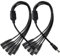 KUOQIY 2 PCS 5.5x2.1 mm 5-24 V 1 Male to 5 Female DC Power Splitter Cable, 5 Way DC Power Cable, Camera Splitter Cables, for CCTV Cameras, LED Light Strip, Router and More