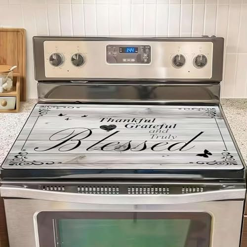 73x52cm Silicone Stove Top Cover Hob Covers for Electric Cookers, Induction Hob Protector Mat Heat Resistant Glass Cooktop Cover Flat RV Range Stovetop Protector