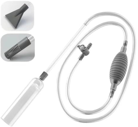 Aspirateur Aquarium Manuel 300cm – Pompe à Main avec Filtre, Buse, Siphon pour Nettoyage Aquarium, Bain et Spa – aspirateur Piscine, aspirateur Aquarium, aspirateur Spa.