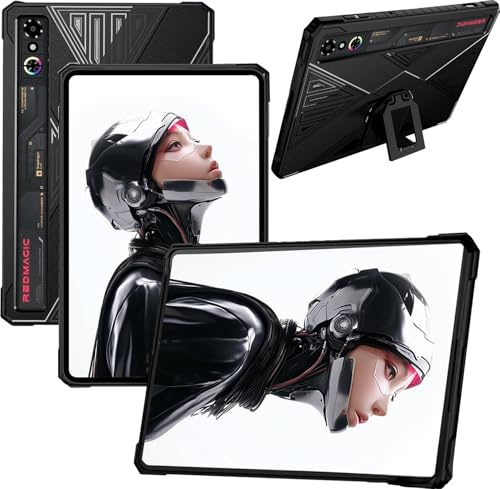 NUCNOK Hülle für Redmagic Astra Gaming Tablet,Dünne Weiche TPU Silikon Stoßfest Schutzhülle mit Ständer,Kratzfest Tablet Hülle Case