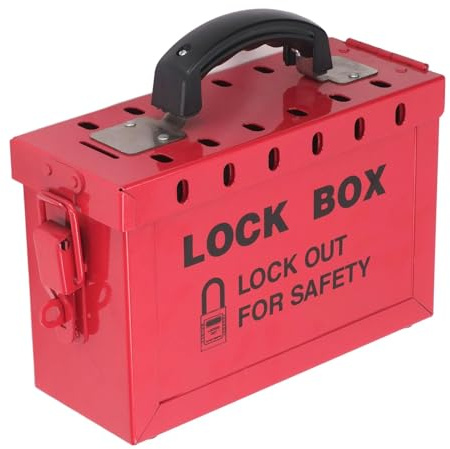 Lockout Tagout Box mit 12 Steckplätzen Gruppenschloss | Sicherheits-Schließbox, für Vorhängeschlösser, Zentrale Aufbewahrung, Industrielle Arbeitsbereiche