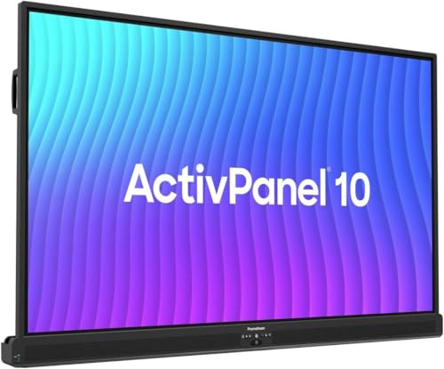 ActivPanel 10 Digitales Whiteboard mit hoher Spezifikation, für Büro oder Klassenzimmer, 4K UHD, OS flexibles Gerät, Panel, 3 Jahre Vor-Ort-Support (75 Zoll)