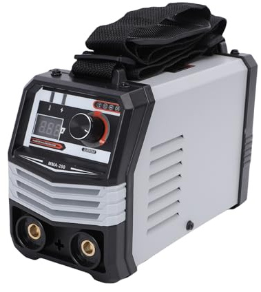 Asixxsix Cuurent MIG-Schweißgerät, 20 Bis 250 Ampere, IGBT-Wechselrichter, Verstellbare LED-Digitalanzeige, MMA-Elektroschweißgerät mit Maske für 1,0 Bis 5,0 Mm Elektroden (EU-Stecker)