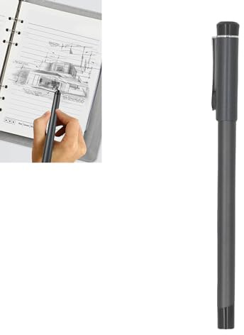 Cuifati Digital Notebook with Smart Pen, 5.0 OCR Text Recognition Real Time Synchronization, AI Drawing Voice Drawing Handwriting Playback, for IOS Tablets (Black)