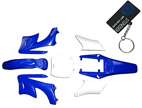 STONEDER Schutzblechverkleidung, Kunststoff, hohe Festigkeit, für chinesische 47 cc 49 cc 2-Takt Apollo Orion Dirt Mini Bike, Blau, 7 Stück
