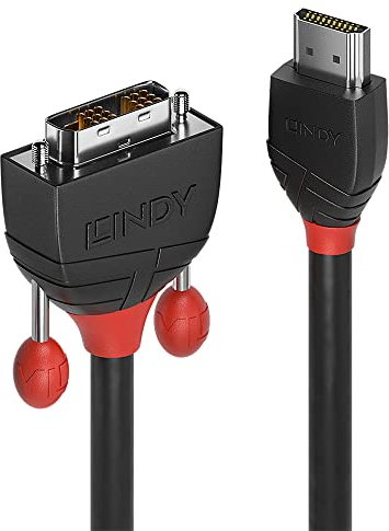 LINDY 36273 3m HDMI an DVI Kabel, Black Line