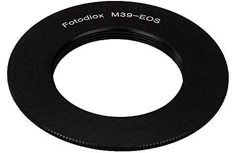 Fotodiox Lens Mount Adapter Compatible with M39/L39 (x1mm Pitch) Screw Mount SLR Lens on Canon EOS (EF, EF-S) Mount D/SLR Camera Body - with Gen10 Focus Confirmation Chip