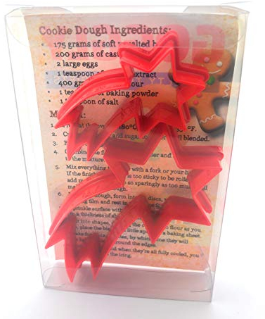 Shooting Star Cookie Cutter Set of 2, Biscuit, Pastry, Fondant Clay Cutter