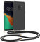 kwmobile Necklace Case kompatibel mit Samsung Galaxy S9 Hülle - Silikon Cover mit Handykette - Band Handyhülle Transparent Schwarz