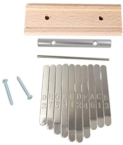 Jiayouy Kalimba Daumenklavier, 10 Tasten, DIY-Set, Steg-Sattel für Kalimba Daumenklavier, Ersatzzubehör