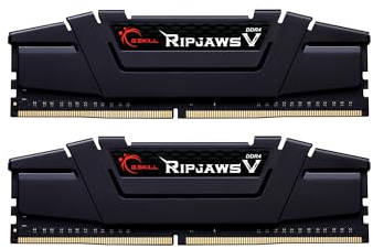 G.SKILL Ripjaws V Series (Intel XMP) DDR4 RAM 32GB (2x16GB) 4000MT/s CL18-22-22-42 1.40V Desktop Computer Memory UDIMM - Black (F4-4000C18D-32GVK)